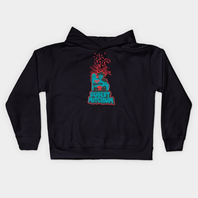 The Night of the Hunter: Captivating Robert Mitchum's Iconic Performance Kids Hoodie by Boogosh